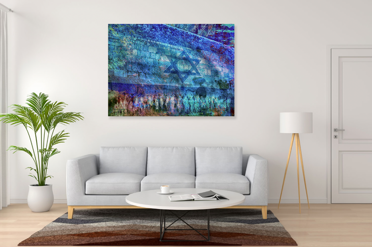 Blue Kotel Wall of Israel